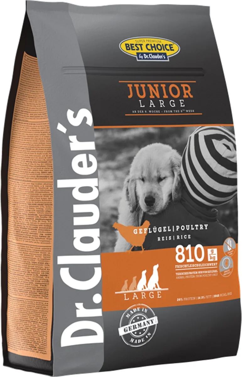 Best Choice Dog Junior Grote Ras - 4kg van Dr. Clauder's – productfoto