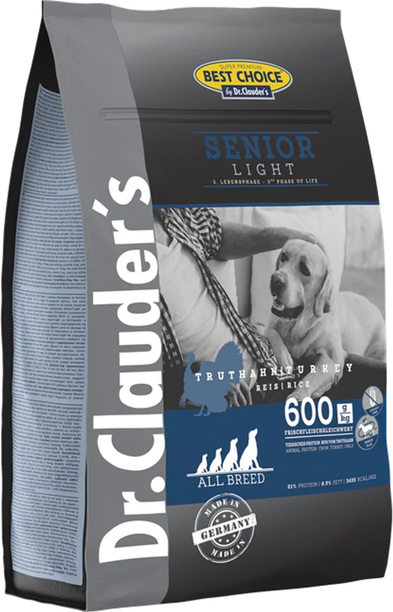 Best Choice Dog Senior Light - 4kg fra Dr. Clauder's – produktbillede