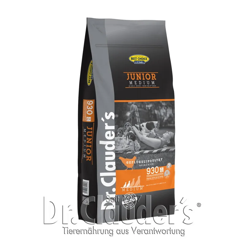 Best Choice Junior Medium 12,5 kg von Dr. Clauder's in Regular – Produktfoto