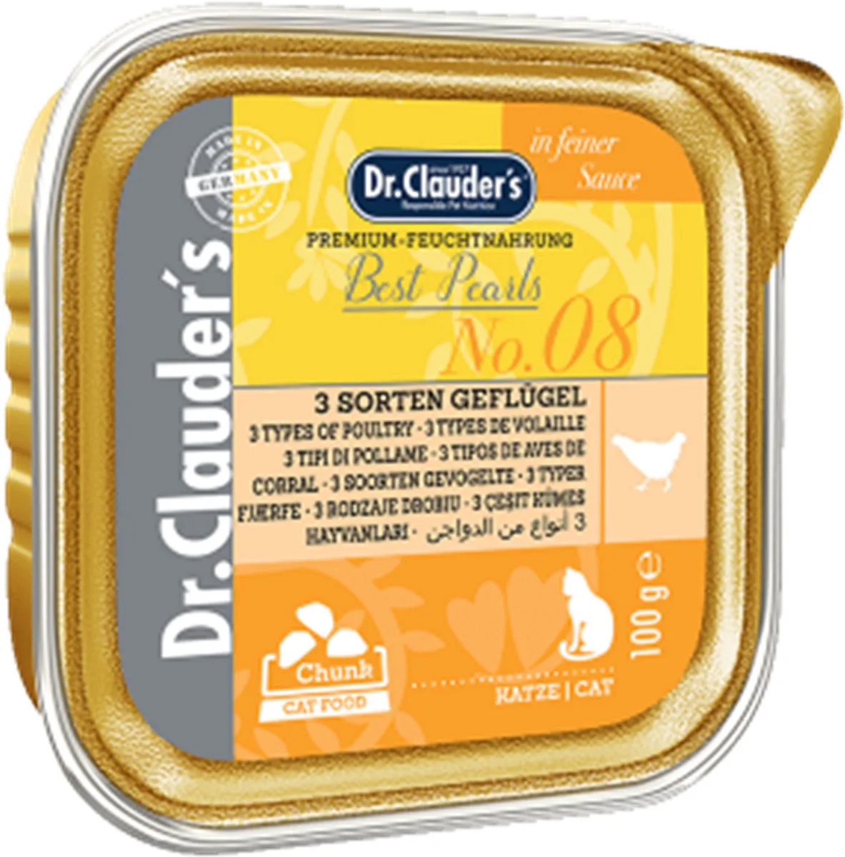Best Choice Kattenbakje 32x100g - 3 soorten gevogelte by Dr. Clauder's – product photo