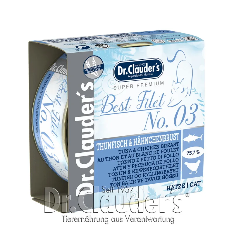 Best Filet No. 03 Thunfisch & Hähnchenbrust by Dr. Clauder's in Regular – product photo