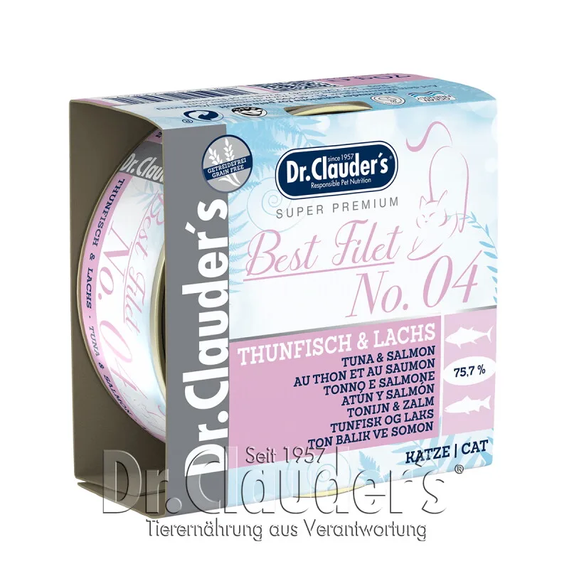 Best Filet No. 04 Thunfisch & Lachs by Dr. Clauder's in Regular – product photo