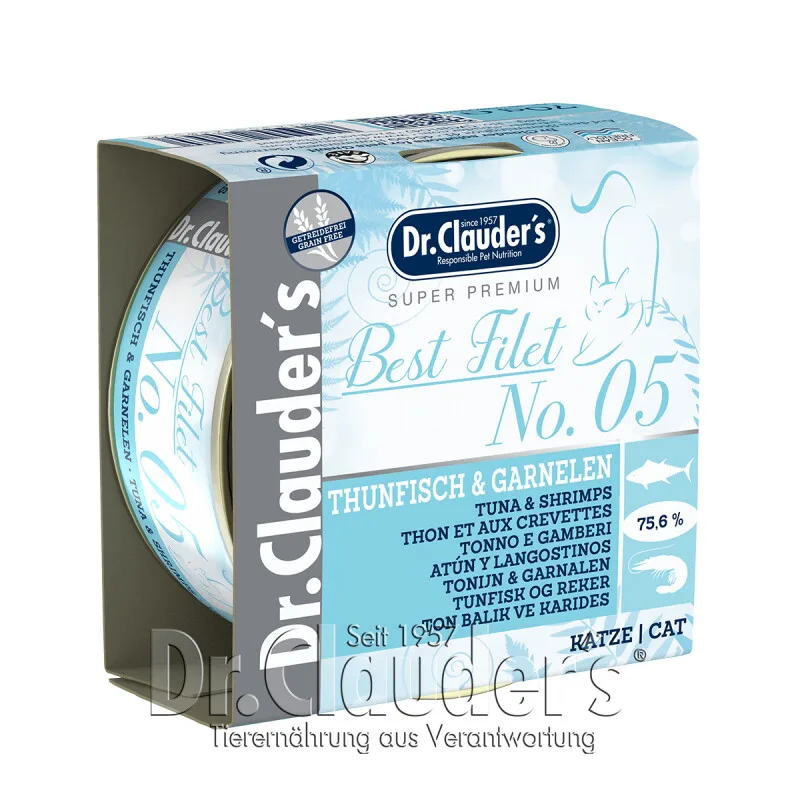 Best Filet No. 05 Thunfisch & Garnelen by Dr. Clauder's in Regular – product photo