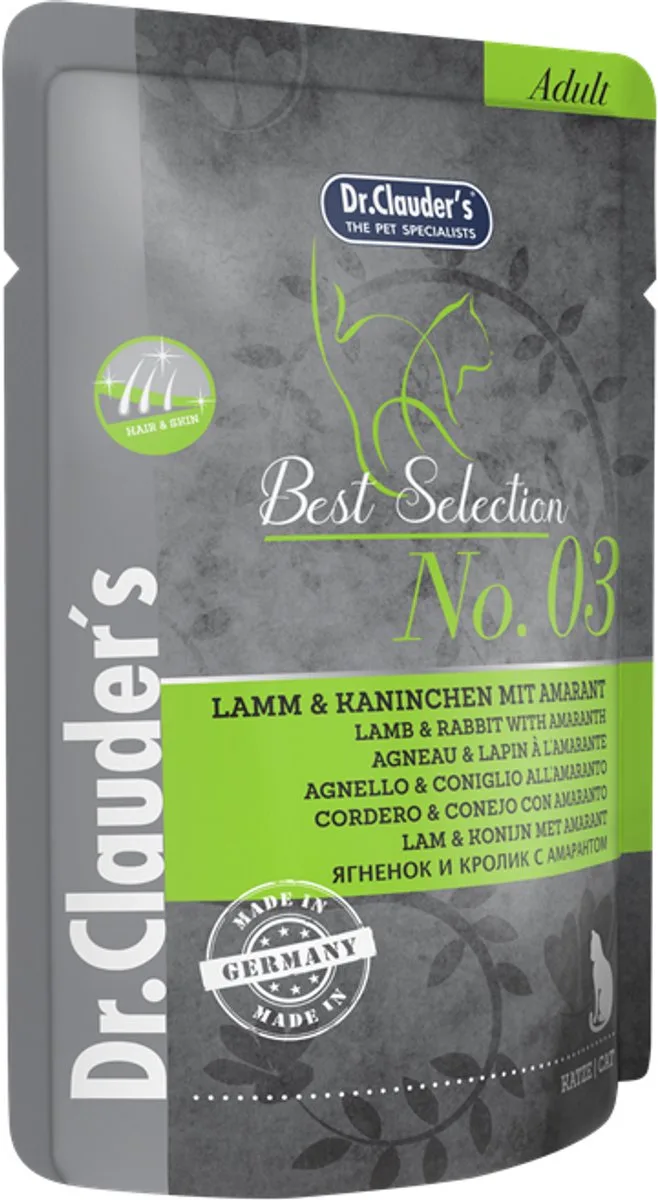 Cat Best Selection Adult No 3 16x85g - 16x85g de Dr. Clauder's – photo produit