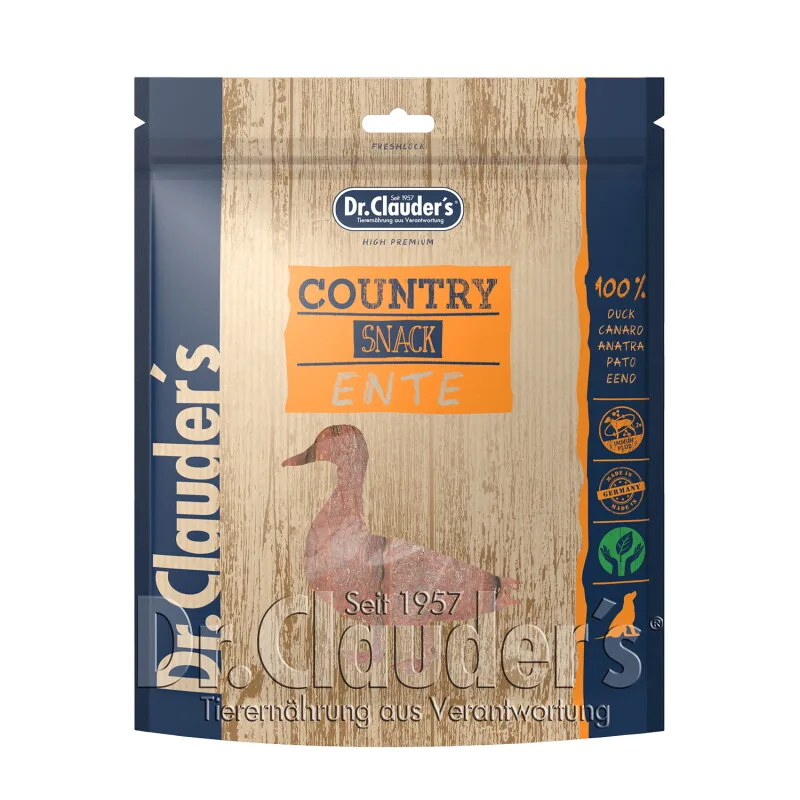Country Snack Ente - 4x 170g von Dr. Clauder's in Regular – Produktfoto
