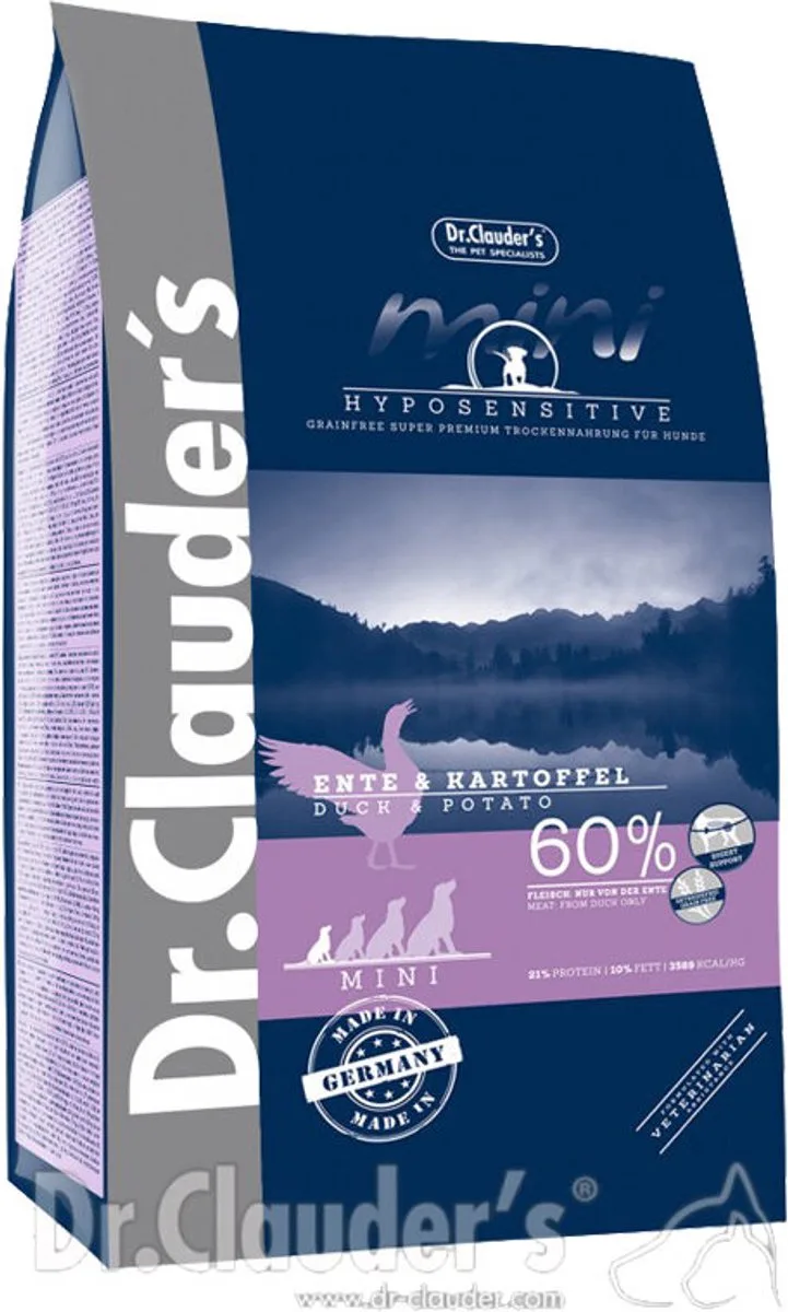 Hyposensitive Mini Eend & Aardappel - 2 kg by Dr. Clauder's – product photo