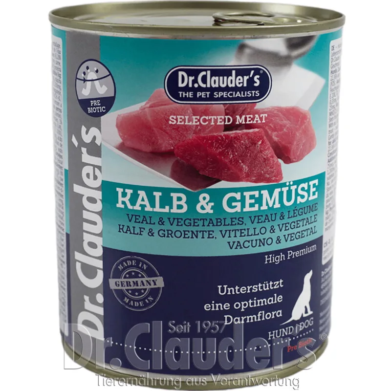 Selected Meat Kalb & Gemüse van Dr. Clauder's in Regular – productfoto
