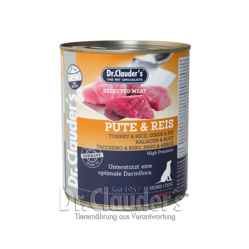 Selected Meat Pute & Reis von Dr. Clauder's in Regular – Produktfoto