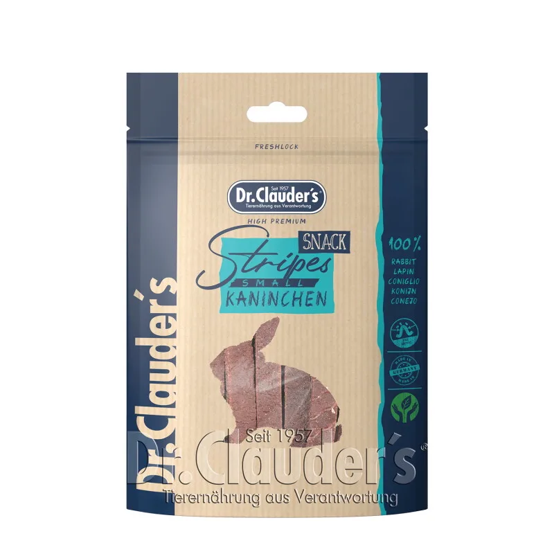 Stripes Snack Kaninchen - 10x 80g von Dr. Clauder's in Regular – Produktfoto