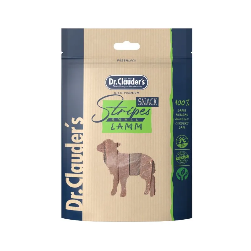 Stripes Snack Lamm - 10x 80g de Dr. Clauder's en Regular – photo produit