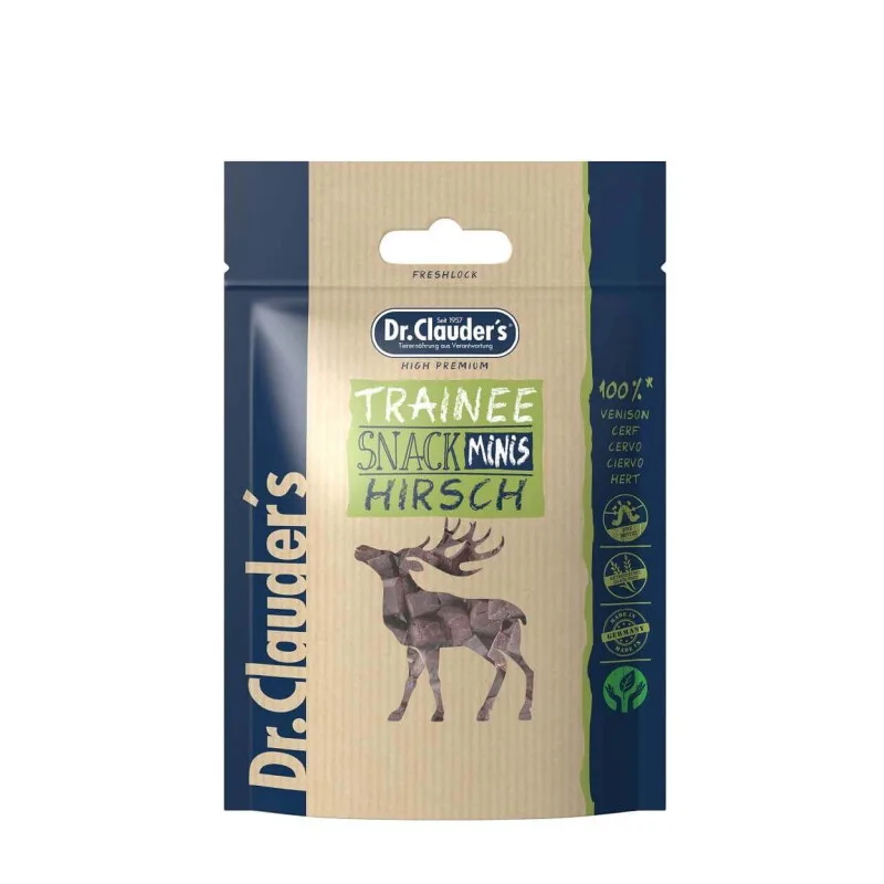 Trainee Snack Minis Hirsch - 10x 50g von Dr. Clauder's in Regular – Produktfoto