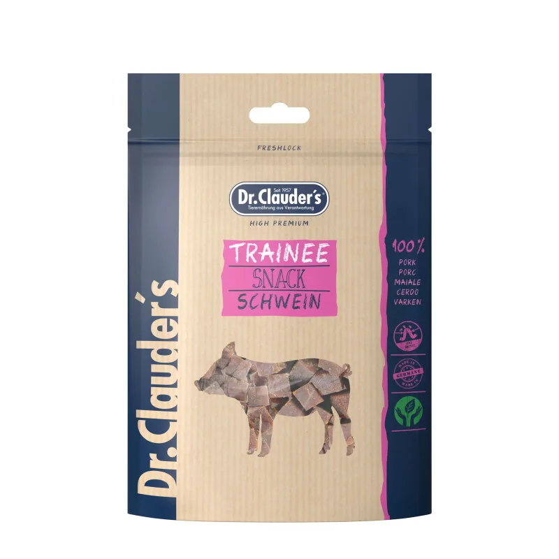 Trainee Snack Schwein 10x80 g fra Dr. Clauder's i Regular – produktbillede