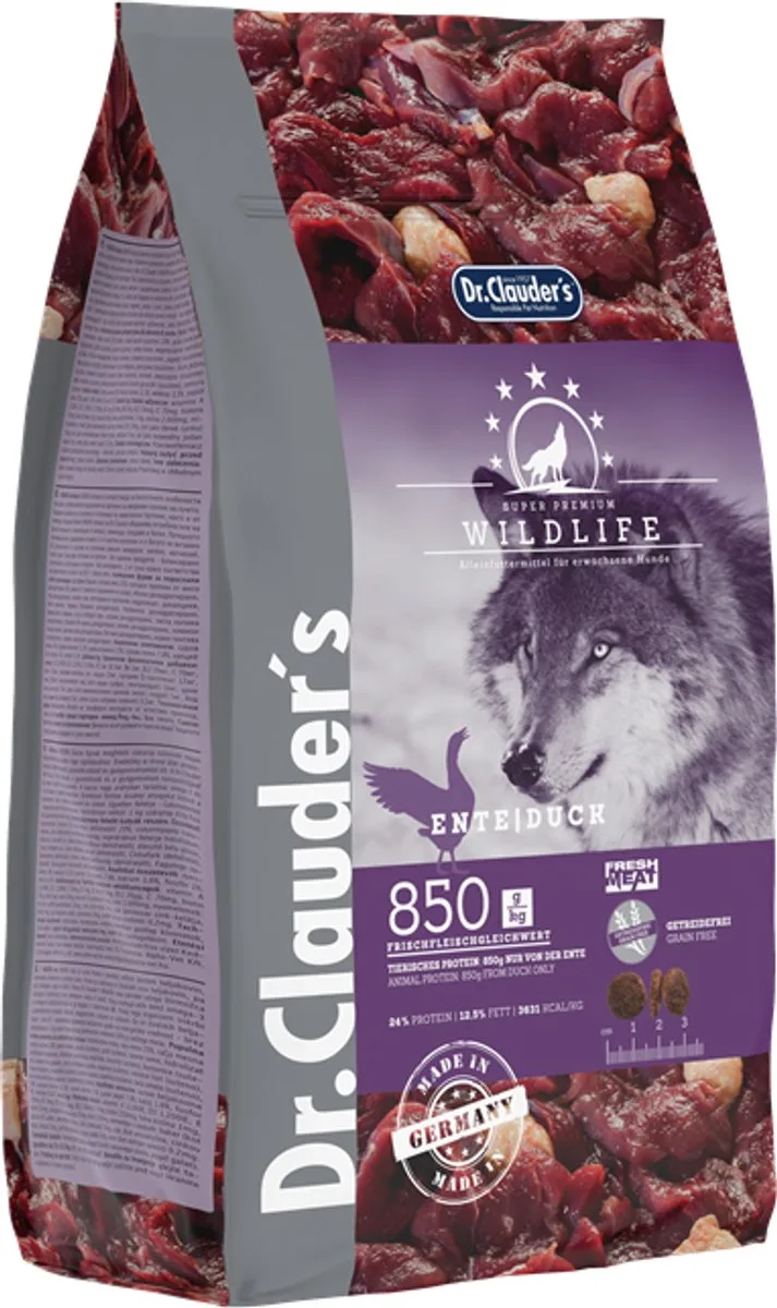 Wilde dieren 2kg - Eend van Dr. Clauder's – productfoto