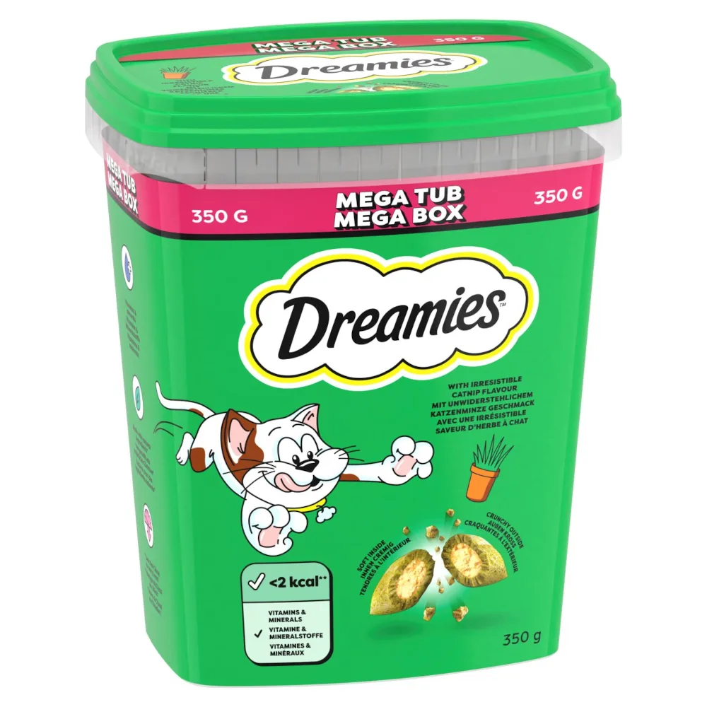 350g Kattenkruid Megatub Dreamies Kattensnacks van Dreamies – productfoto