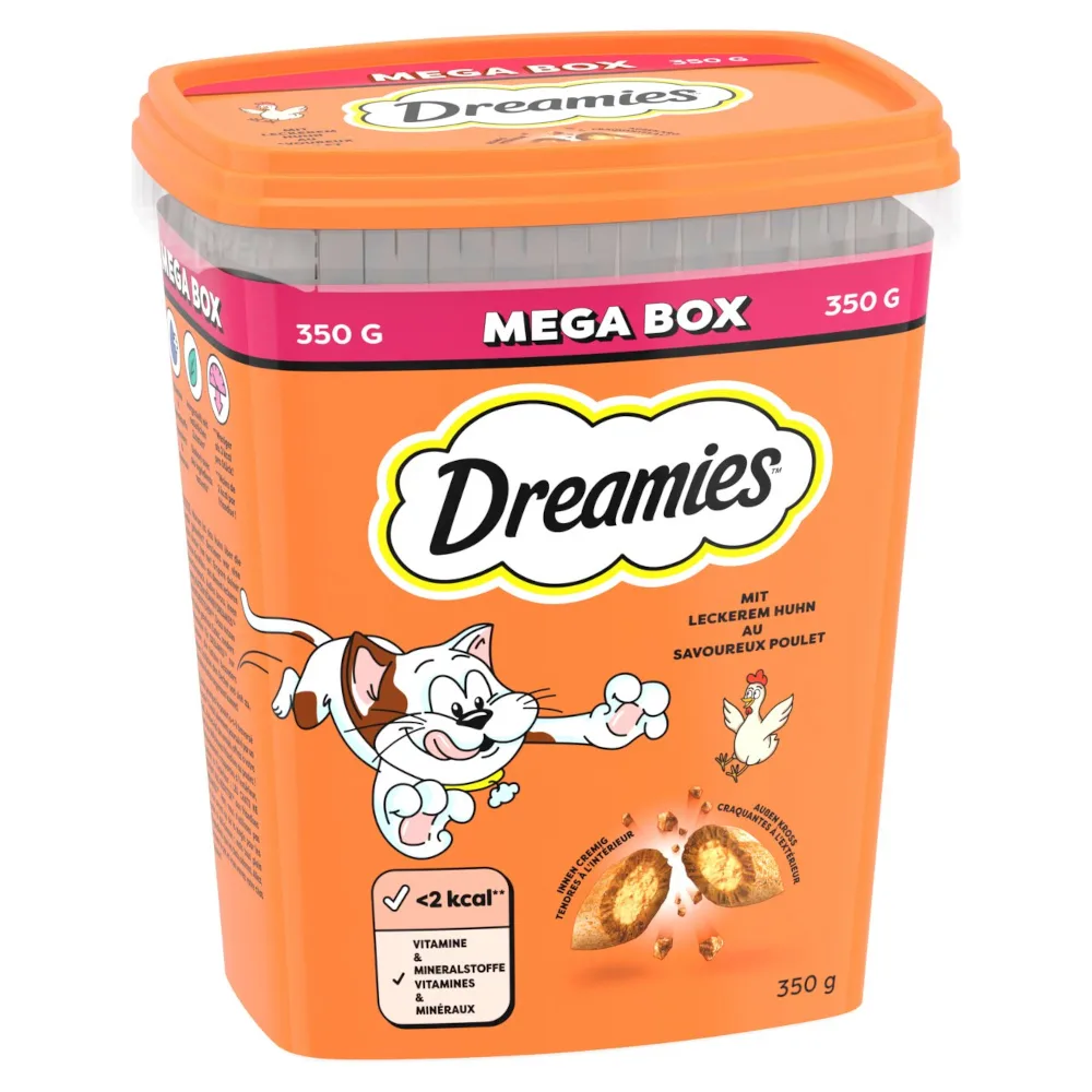 350g Kip Megatub Dreamies Kattensnacks van Dreamies – productfoto
