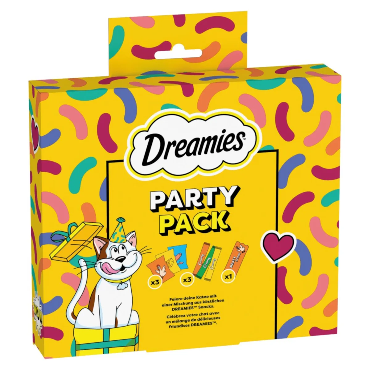 Catisfactions Kattensnack 180 g - Party Celebration (150 g) by Dreamies – product photo