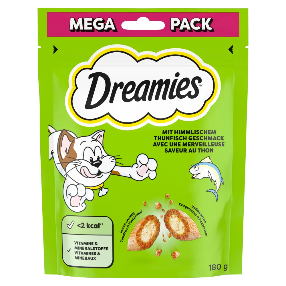 Catisfactions Kattensnack 180 g - Tonijn (180 g) van Dreamies – productfoto
