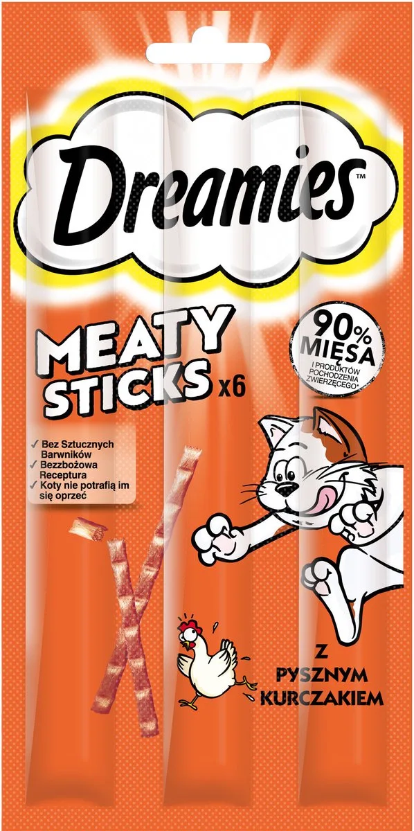 Meaty Sticks - Kattensnacks met Kip - Zacht - 6x5g (30g) - Met Taurine