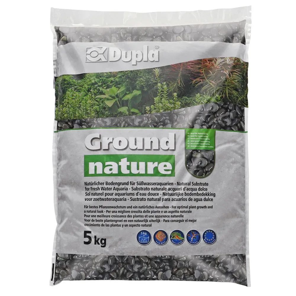 Black Pebbles 8-16mm 5kg Substraat från Dupla – produktbild