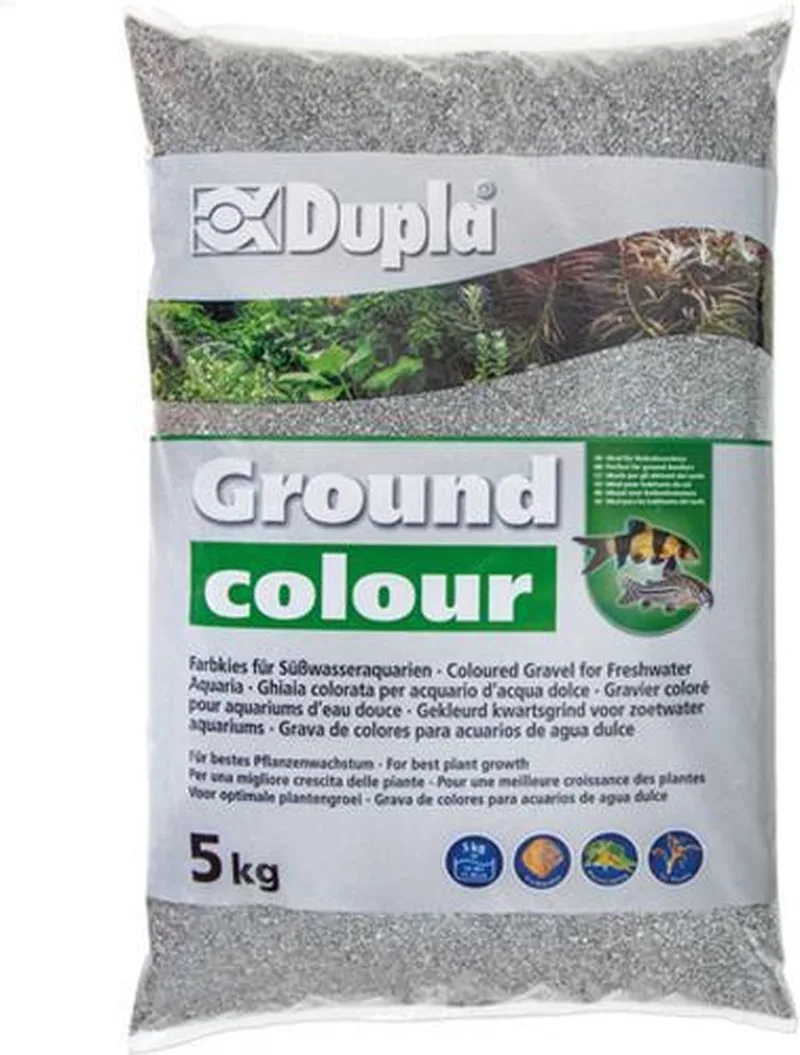 Ground Mountain Gray - Aquarium Grind - Inhoud: 5 kilo fra Dupla i Grå – produktbillede