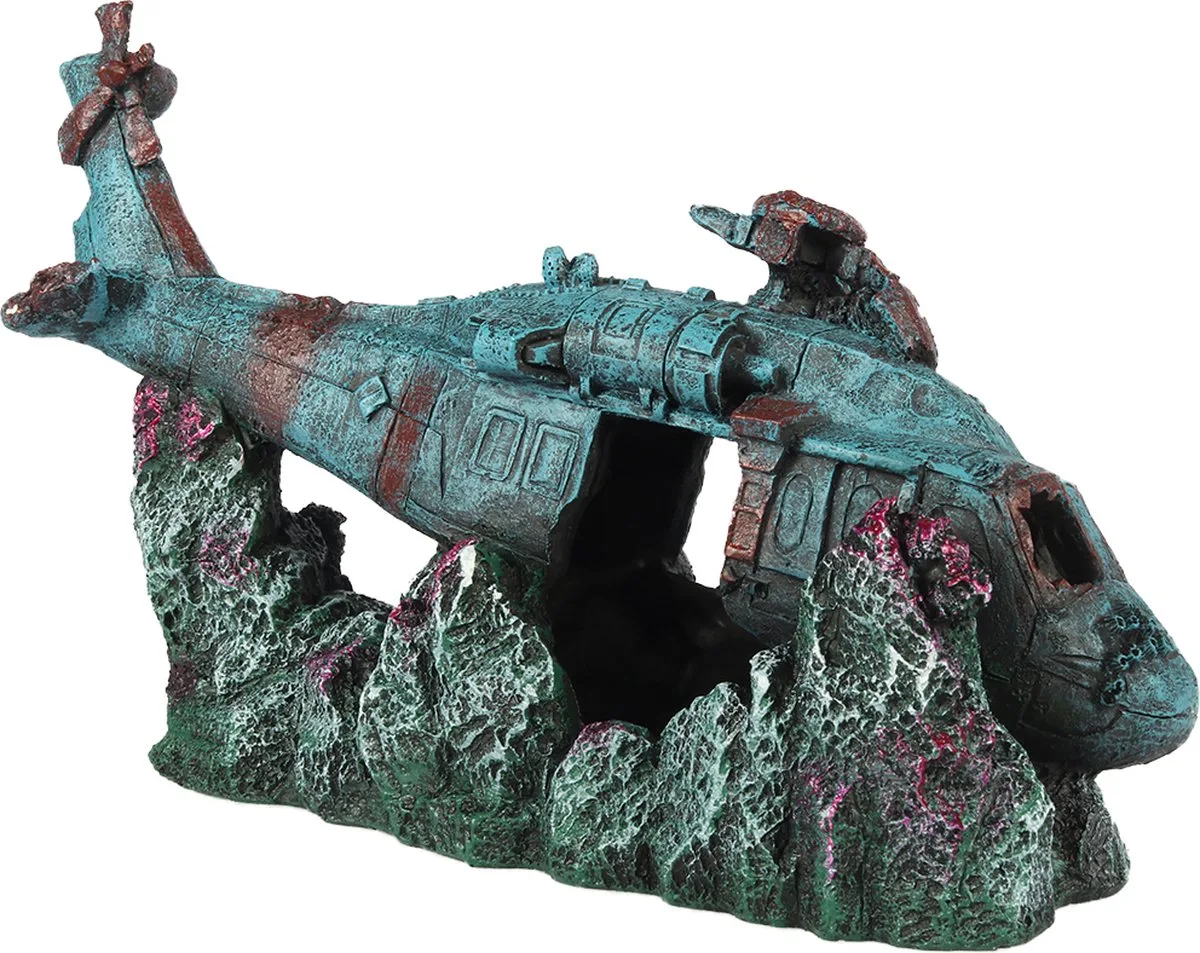 Aqua Della - Aquariumdecoratie - Vissen - Helikopter 2 28,5x11,5x18,5cm - 1st van Duvo+ in <> – productfoto