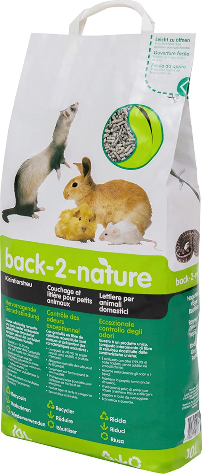 Back2Nature Pet Bedding Einstreu - 10 L de Duvo+ – photo produit