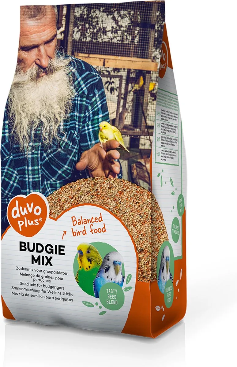 Binnenvogelvoer - Vogel - Grasparkiet Mix 4kg - 1st de Duvo+ – photo produit