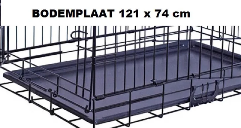 Bodemplaat bench / puppyren xxl by Duvo+ in Black – product photo