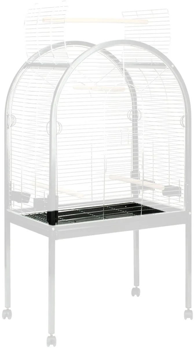 Bodemrooster Pearl papegaaienkooi by Duvo+ in Silver – product photo