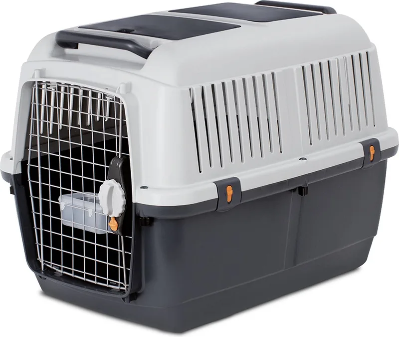 Bracco Travel Transportbox honden XL 92 x 64 x 67,5cm de Duvo+ en Gris, Noir – photo produit