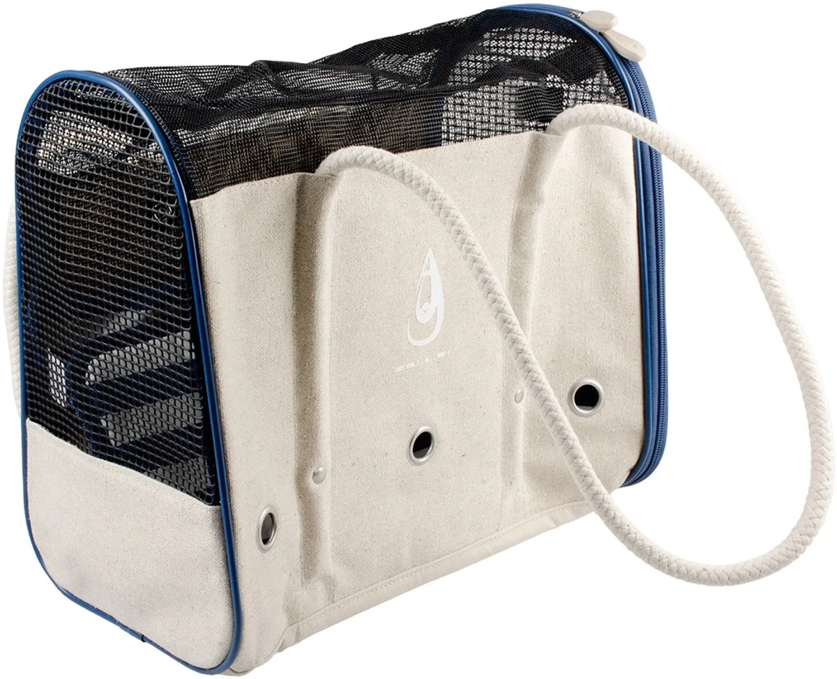 buddies on the go! Saint-Tropez Transporttas - Draagtas voor Hond en Kat tot 7 kg - Geventileerd - 41x22x32cm by Duvo+ in Beige – product photo