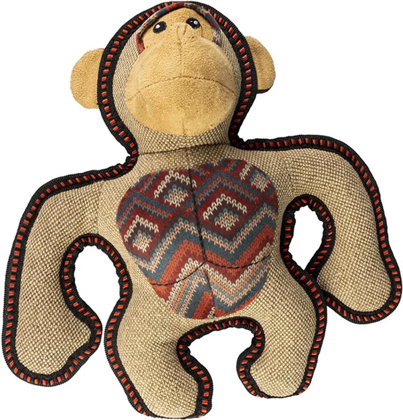 canvas - knuffel voor honden - gorrila 29 x 24 x 9 - robust/sterk geweven - pieper by Duvo+ in Brown – product photo