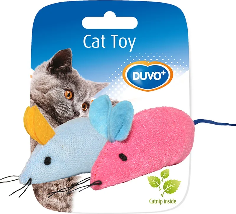Cattoy Muisjes Kattenspeelgoed 2st de Duvo+ en Bleu, Rose – photo produit