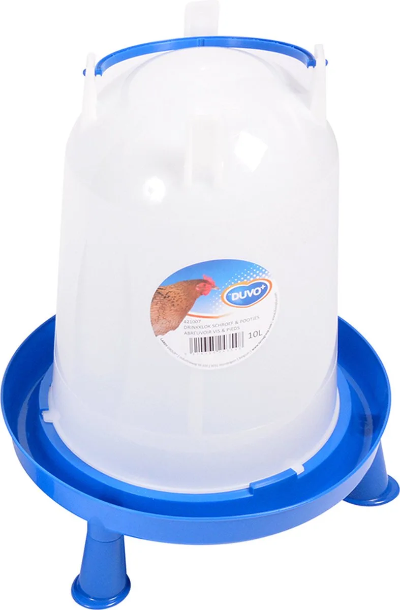 Drinktoren met pootjes 10 liter de Duvo+ en Bleu – photo produit