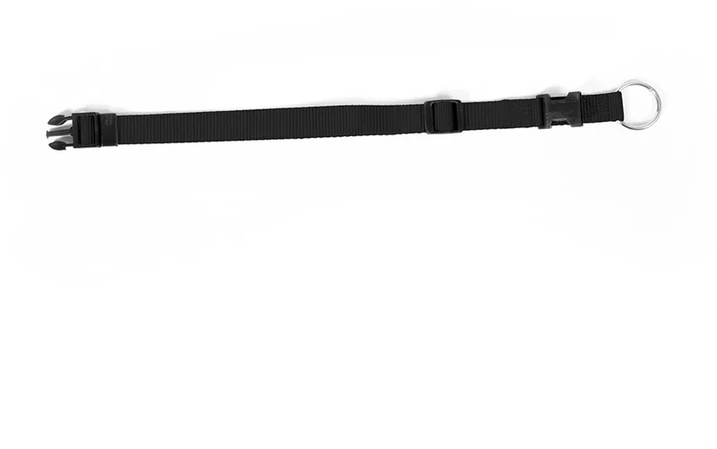 Duvoplus - Dierengezondheidsmiddel - Hond - Nylon Halsband Verstelbaar L-xl - 40-65cm/25mm - 1st fra Duvo+ i Sort – produktbillede