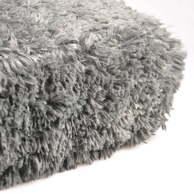 Duvoplus - Dierenkussen - Hond - Snug Rechthoekig Bed M - 76x56x13cm - 1st de Duvo+ en Gris foncé – photo produit