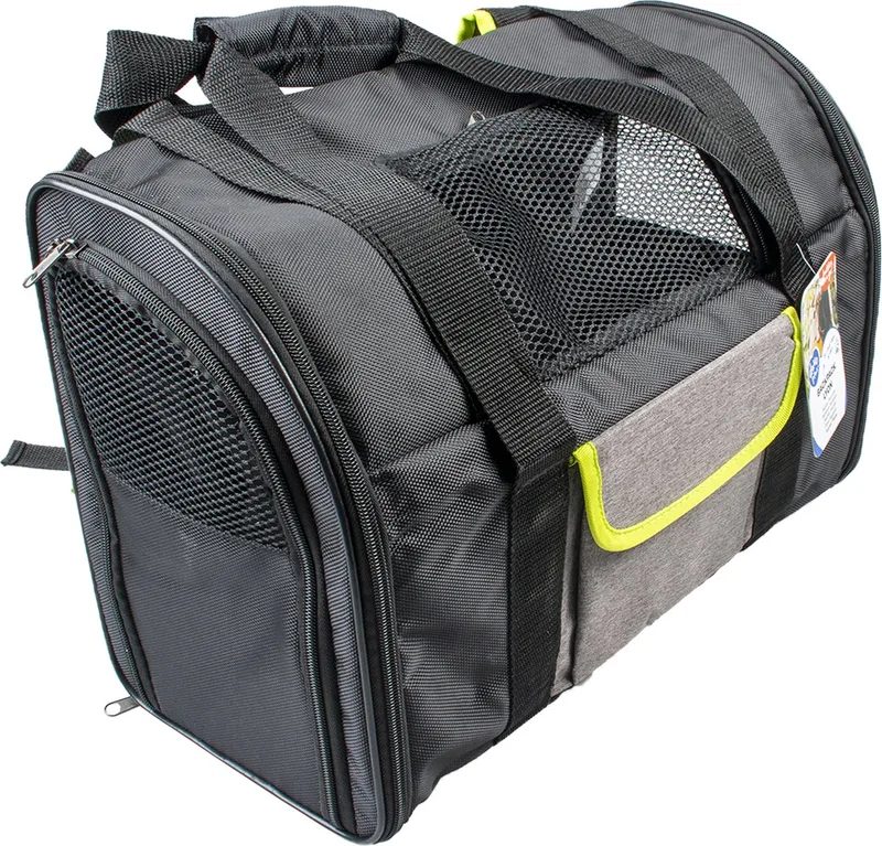 Duvoplus - Draagtas - Hond - Lyon Backpack 43x20x29cm - Max. 6kg - 1st by Duvo+ in Black – product photo