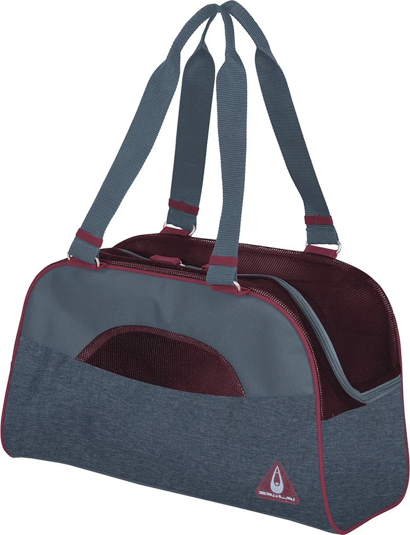 Duvoplus - Draagtas - Hond - Paris Pet Bag Casual 44x18,5x25,5cm - 1st by Duvo+ in Blue – product photo