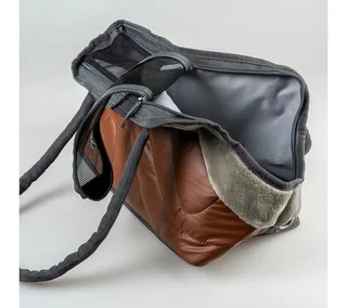 Duvoplus - Draagtas - Hond - Paris Pet Bag Chic 42x21x27cm - 1st de Duvo+ en Caramel – photo produit 2 sur 3