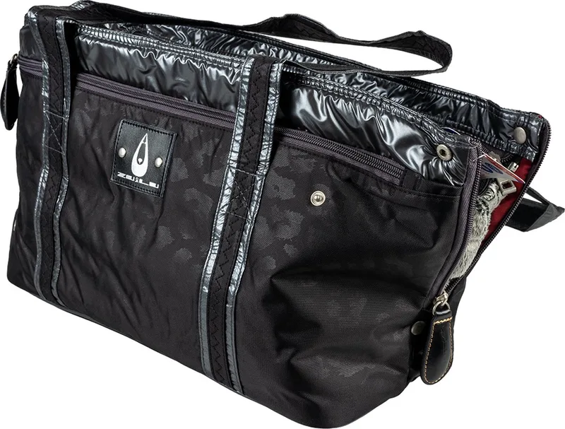 Duvoplus - Draagtas - Hond - Paris Pet Bag Sporty 39x19x26cm - Max. 5kg - 1st by Duvo+ in Black – product photo