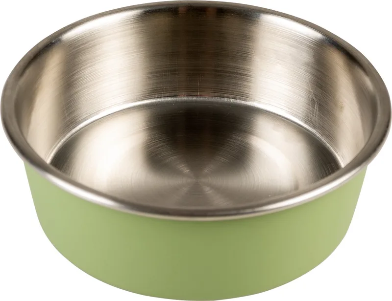 Duvoplus - Drinkbak - Hond - Eetkom Matte Fix 240ml - Ø11,1cm - 1st by Duvo+ in Green – product photo
