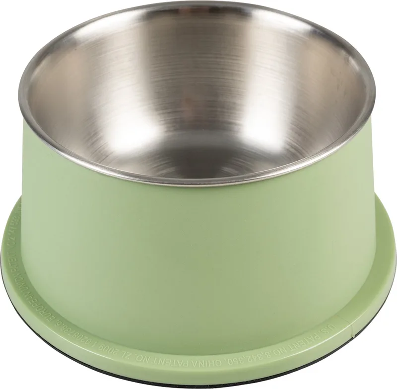 Duvoplus - Drinkbak - Hond - Eetkom Matte Fix Conic 800ml - Ø19x9,5cm - 1st de Duvo+ en Vert – photo produit