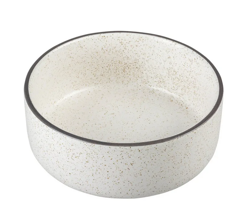 Duvoplus - Drinkbak - Hond - Eetkom Stone Speckle 330ml - S - 12,8x12,8x4,5cm - 1st by Duvo+ in White – product photo 3 of 5