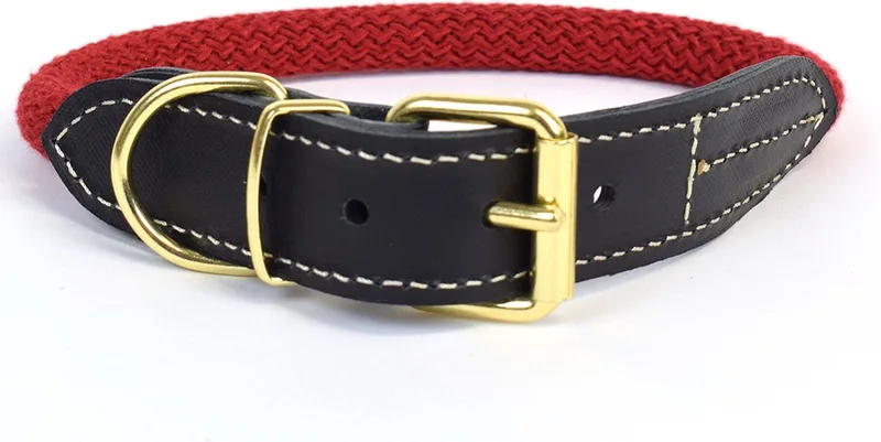 Duvoplus - Halsband Voor Dieren - Hond - Explor Forest Halsband Nylon Xl - 56-64cm/14mm - 1st by Duvo+ in Red – product photo
