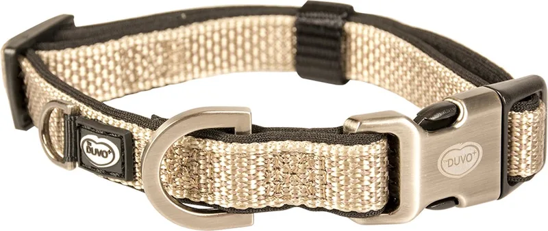 Duvoplus - Halsband Voor Dieren - Hond - Explor North Halsband Nylon M 30-45cm/15mm - 1st by Duvo+ in Taupe – product photo