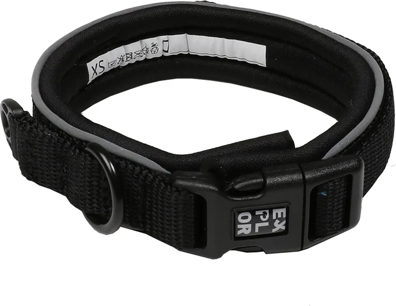 Duvoplus - Halsband Voor Dieren - Hond - Ultimate Fit Comfy Halsband Fashion Xl - 52-61cm - 1st by Duvo+ in Granite Black – product photo
