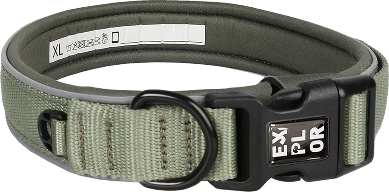 Duvoplus - Halsband Voor Dieren - Hond - Ultimate Fit Comfy Halsband Classic S - 34-38cm - 1st de Duvo+ en Undercover Green – photo produit