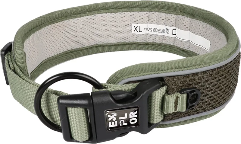 Duvoplus - Halsband Voor Dieren - Hond - Ultimate Fit Control Halsband Classic Xl - 52-61cm - 1st by Duvo+ in Undercover Green – product photo