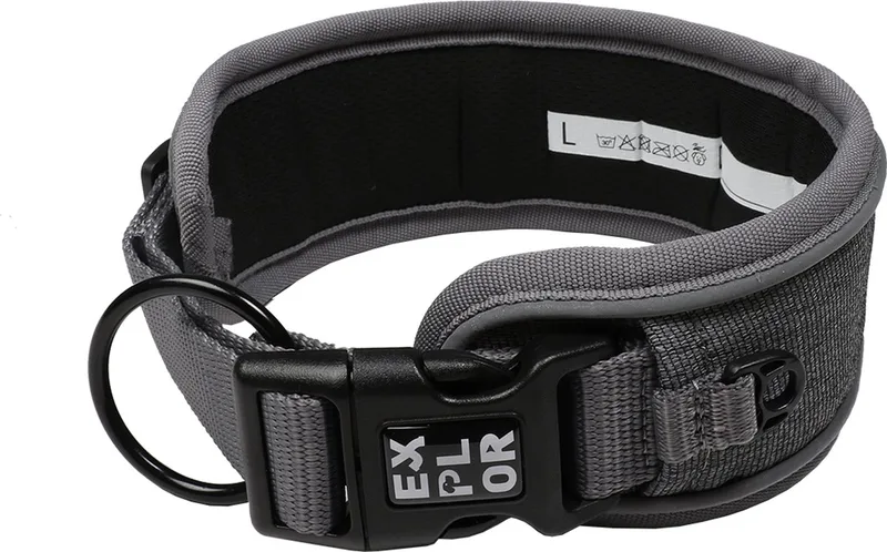 Duvoplus - Halsband Voor Dieren - Hond - Ultimate Fit Control Halsband Safety L - 45-51cm - 1st by Duvo+ in Silver Reflective – product photo