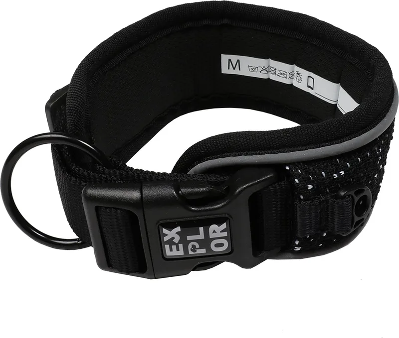 Duvoplus - Halsband Voor Dieren - Hond - Ultimate Fit Control Halsband Fashion M - 39-44cm - 1st by Duvo+ in Granite Black – product photo